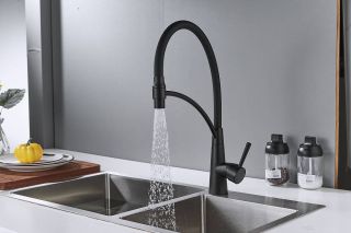 Смеситель для кухни Shevanik S743H-3 чёрный